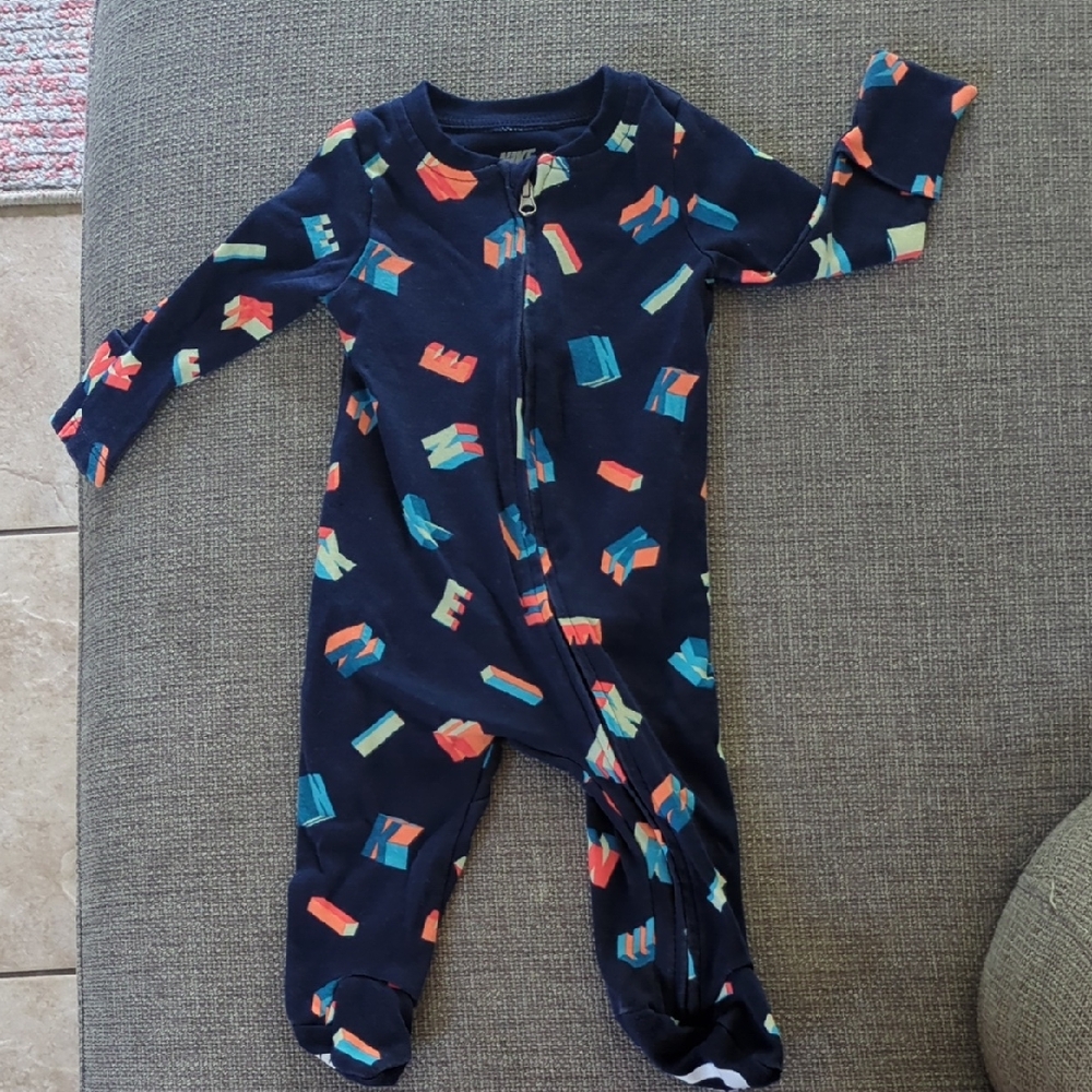 Nike Blue and Red Footies One Piece